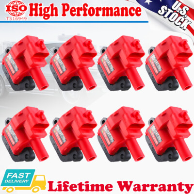 Pack of 8 Ignition Coil for 2001-2002 GMC Sierra 2500 HD Sierra 3500 8.1L UF192