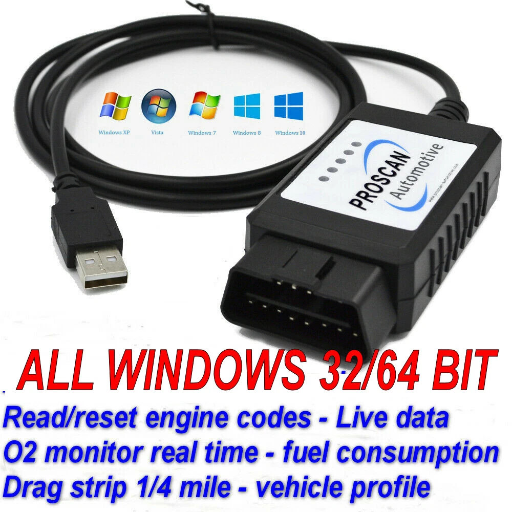 Car Diagnostic Cable ECU Pro V2 OBD OBD2 CAN BUS ELM 1.2 1.3 1.4.