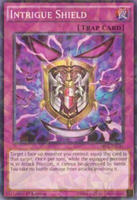 Intrigue Shield - BP03-EN231 - Shatterfoil - 1st Edition x3 - Near Mint