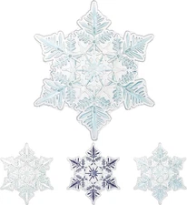 Snowboard Stomp Pad, Snowflake Stomp Pad Snowboarding Clear, 3D Snowboard Grip S