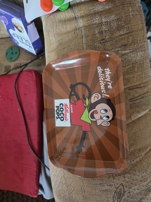 Leeres Tablett Tasche Kellogg's Coco Pops Werbung Vintage Neu