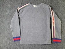 Gucci Kid's Long Sleeve 100% Authentic Sweater Size 10 Gray Red Blue Cotton Boys
