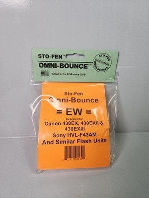 StoFen Omni Bounce EW Flash Diffuser For Canon 430EX EXII EXIII Sony HVL-F43AM
