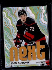 2025-26 Upper Deck Allure #HN-10 Logan Stankoven Hues Next? Orange