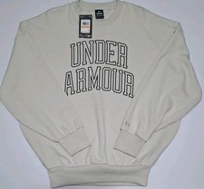 Under Armour Men's SM Icon Heavyweight French Terry Oversized Sweatshirt, Beige