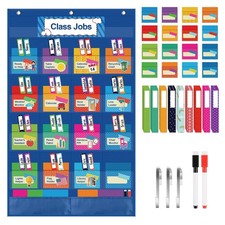 Class Jobs Pocket Chart Bulletin Board for Classroom,Teacher's Helper Classro...