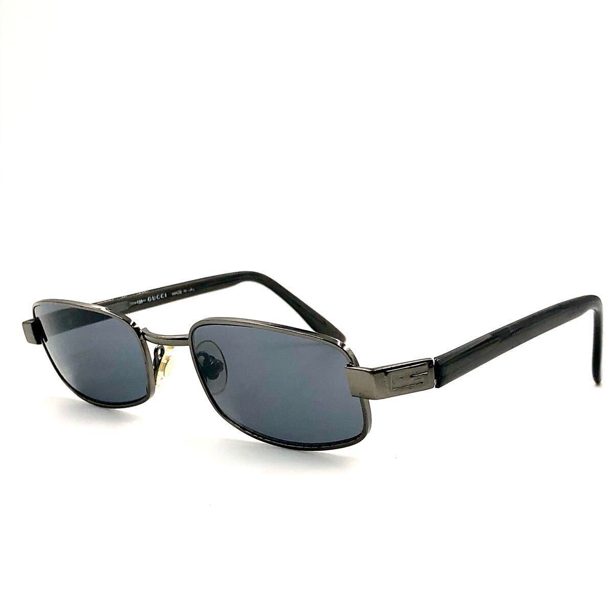 Excellent condition GUCCI Sunglasses GG1638 S E4W Oval type Dark silver x grey 5