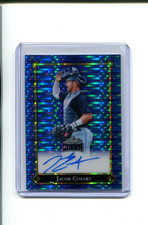 2025 Leaf Metal Baseball Autographs Blue Pulsar Jacob Cozart Rookie Auto 4/7