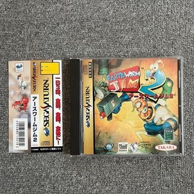 Super rare! Sega Saturn Earthworm Jim 2 Retro with Obi