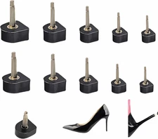 10 Pairs High Heel Tips Replacement - U/Cap Style, 2.4mm & 3mm Metal Core, 5 ...