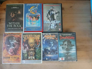 Horror Sci Fi Action VHS Bundle (FAULTY PLEASE READ DESCRIPTION)