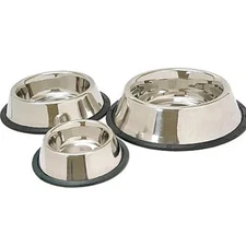 Jeffers Pet Stainless Steel Dog Bowl – No Skid, No Tip Food & Water Bowls for Pu