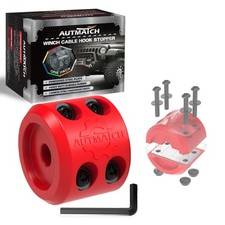 Autmatch Winch Cable Hook Stopper 1 Pce Fits Wiresynthetic Ropes Red Autmatch Winch Cable Hook Stopper 1 Pce Fits Wiresynthetic Ropes Red