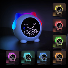 Wake Alarm Clock for Kids, Toddler Sleep Training Clock with Night Light  Sound