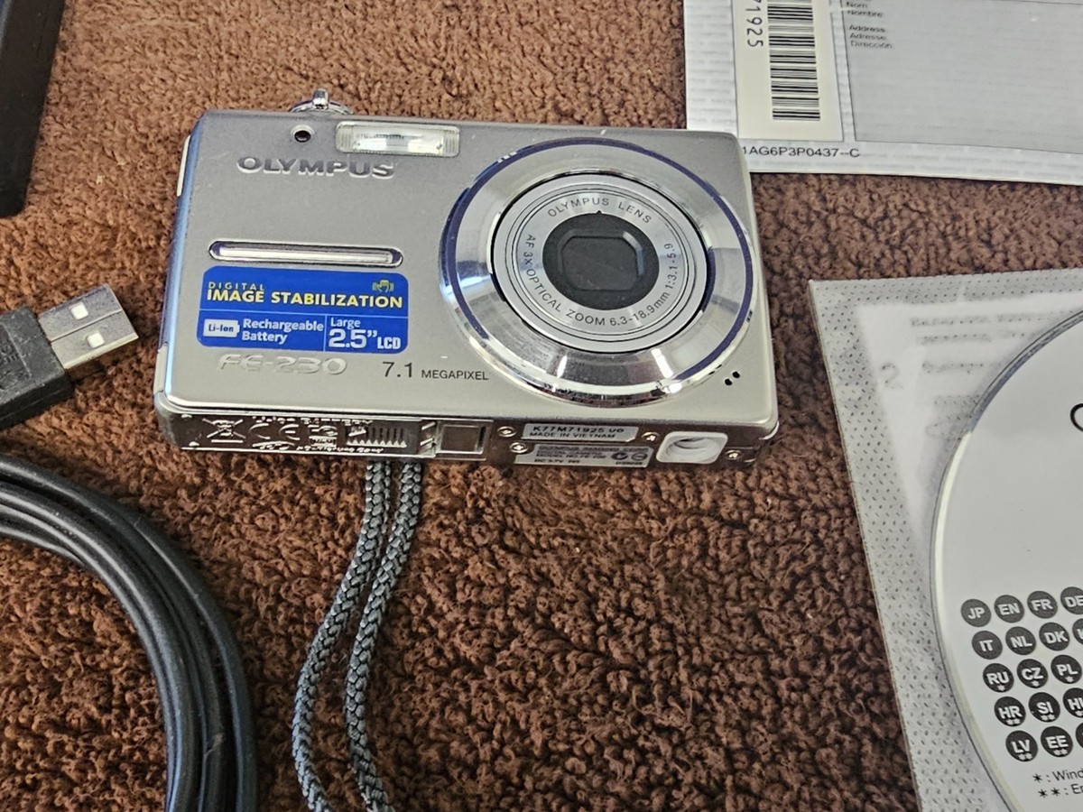 Olympus FE230 Digital Camera Silver 7.1 MP | eBay