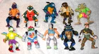 Lot #1 Random Vintage Teenage Mutant Ninja Turtles figures - ALL INCOMPLETE