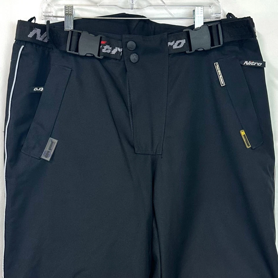 NITRO RACING Motorcycle Moto Sports Black CE Padded Reinforced Pants Men's M - Image 2 of 4