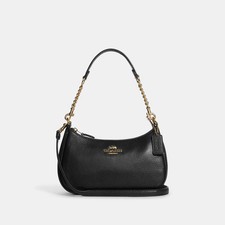 Coach Teri Shoulder Bag Refined pebble leather/Black , Only unpacked, not used