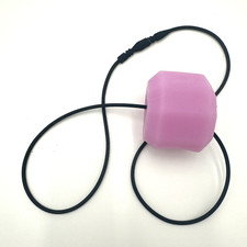 Jawzrsize Pop N Go Mini Jaw Face and Neck Exerciser Pink With Strap