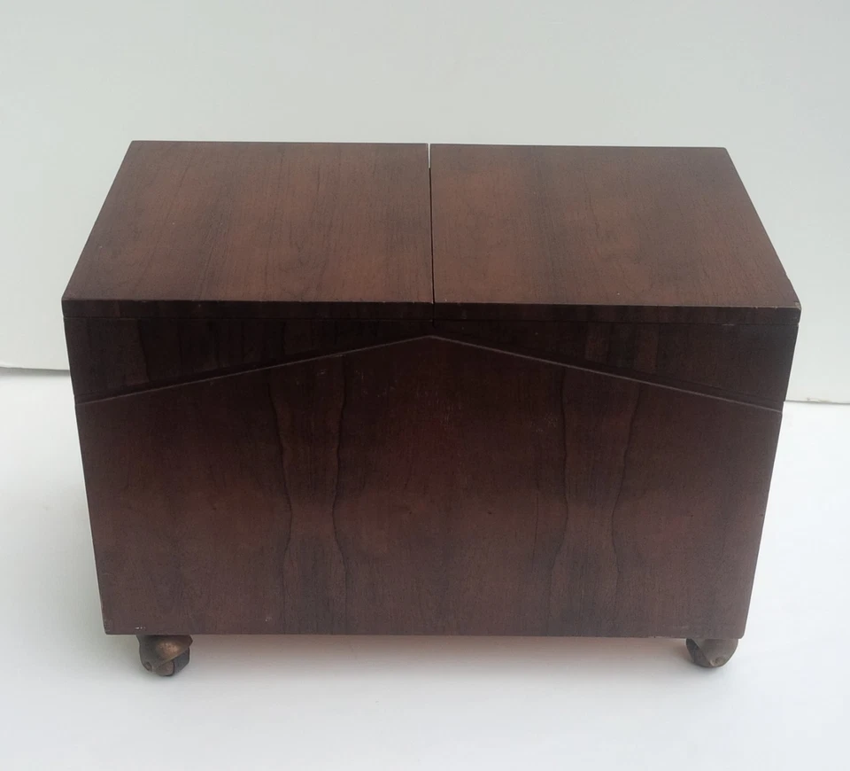 Gabinete de licor vintage LANE BAR mediados de siglo moderno tapa abatible recogida local en Nueva Jersey Foto 2 de 4