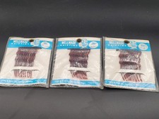 3 PKG Vintage Wellmade Tilton Cook CO Hair Pins USA Plastic Celluloid 290/20