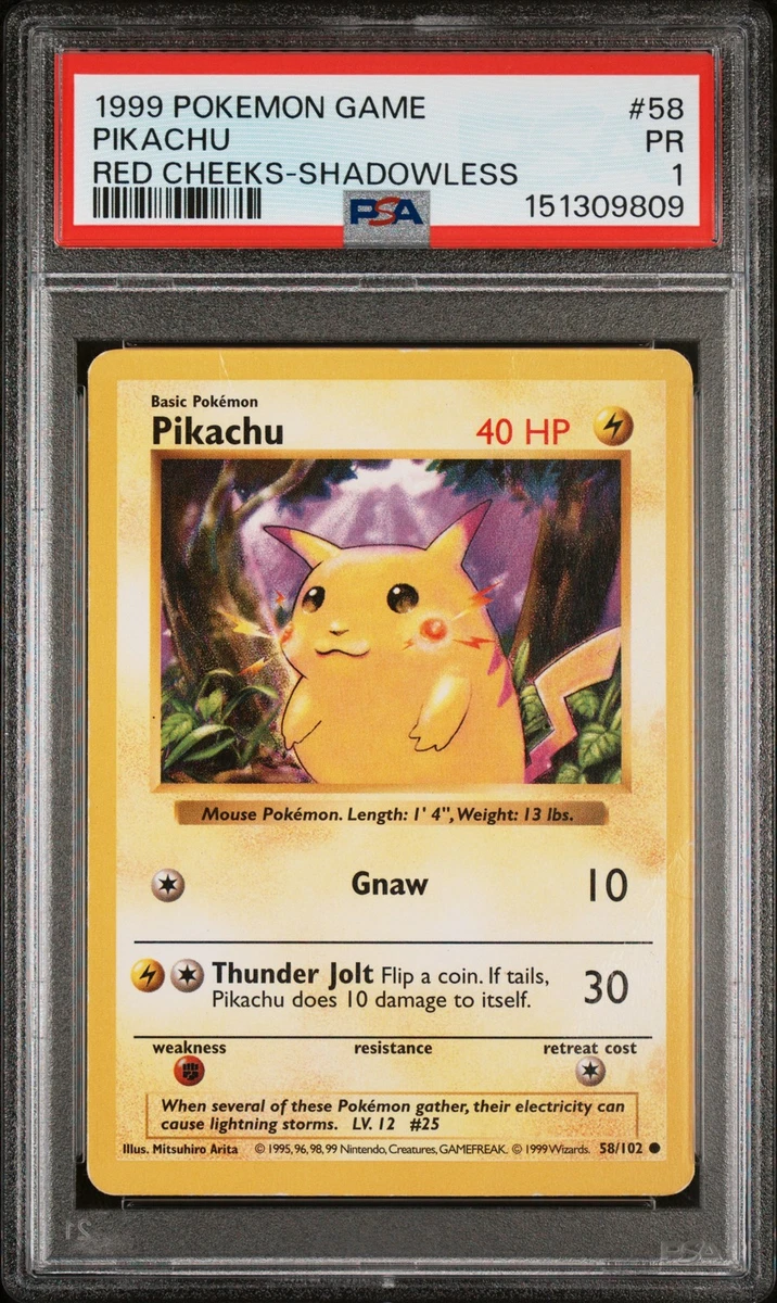 Pokémon TCG Base Set Grade 1 English Collectible Individual Card