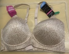 Bali Women's Comfort Revolution Wirefree Warm Brown Animal Size L