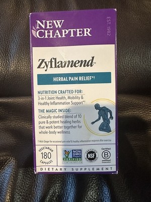 Chapter Zyflamend Whole Body Joint Supplement - 180 Caps Sealed Exp 1/29