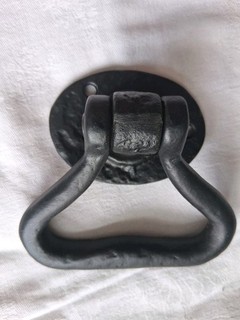 Pair Of Lionheart 83mm Antique Ironwork Gate Handles. Dull Black Colour.