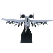 16.5cm 1/100 A-10 Attack Aircraft Thunderbolt II Fighter Alloy Plane Model