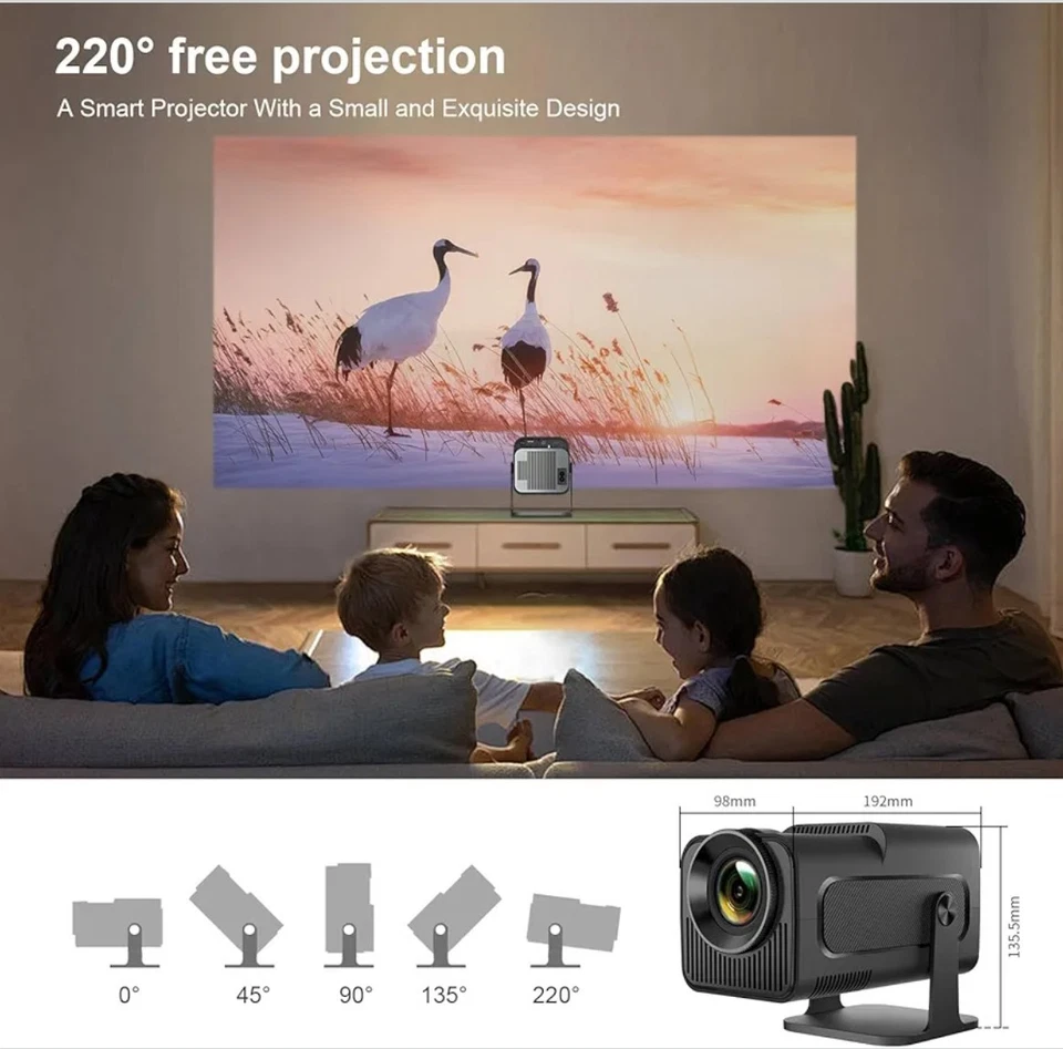 Wie Neu – Smart Projektor / HY320 / LQWELL / Smart Beamer / Heimkino - Bild 3 von 4