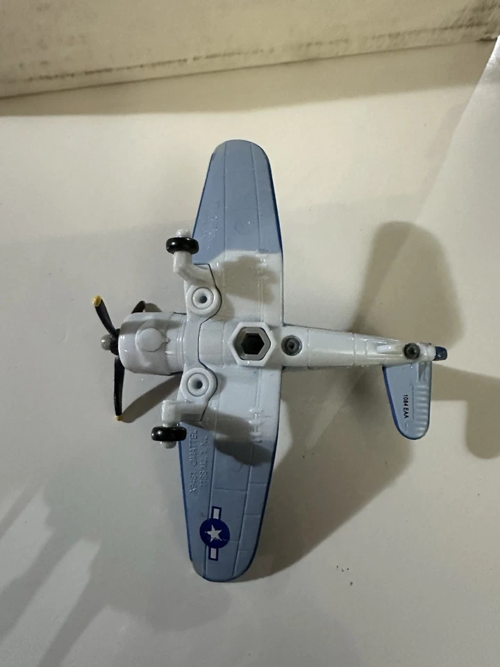 Disney Pixar Cars Aviones Patrón Riley Diecast 1:55 Mattel X9461 Azul Usado Foto 4 de 4