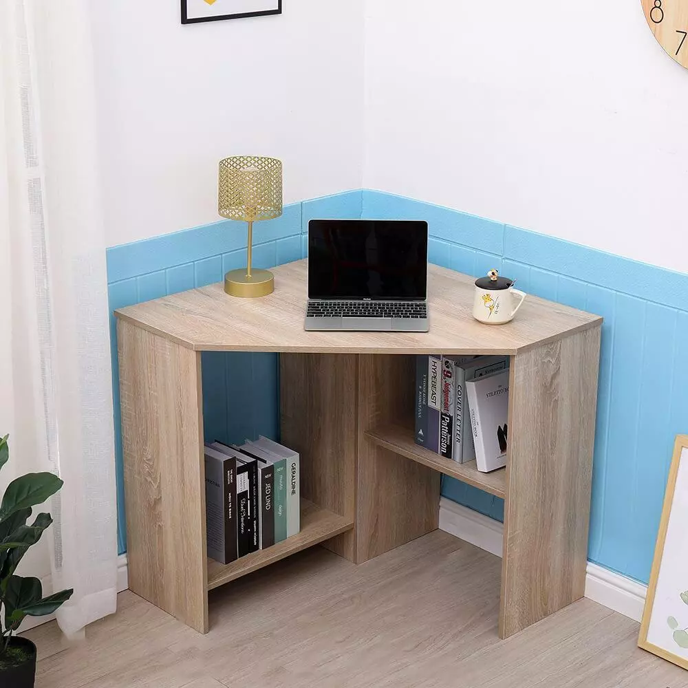 Computer table outlet corner unit