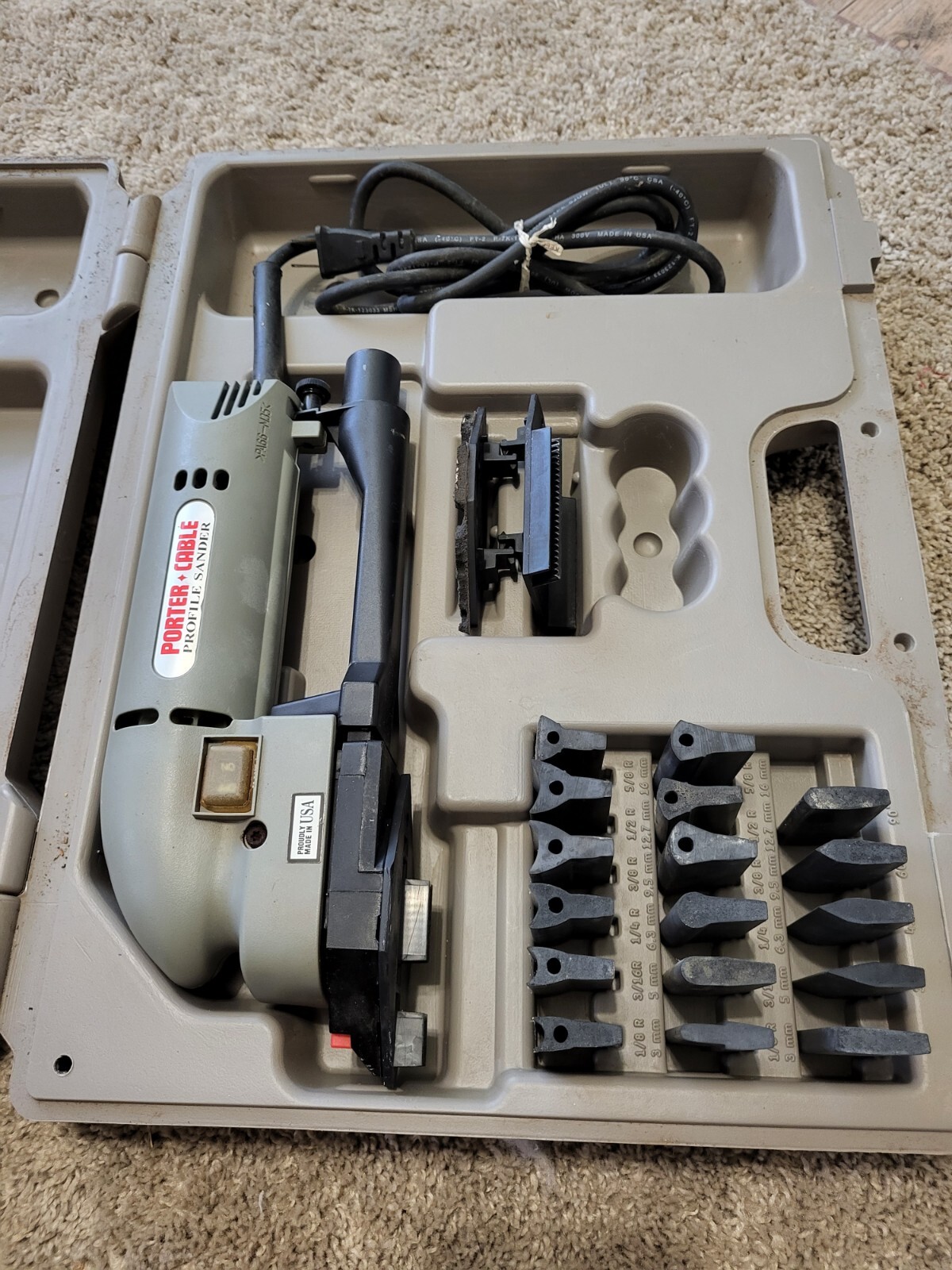 Porter Cable Profile Sander Kit Model 444 Detail Molding Set With Extra 17 piece eBay