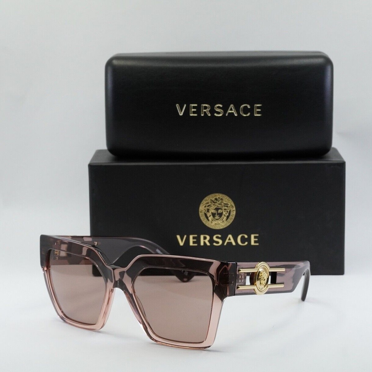 VERSACE VE4458 543573 Brown Transparent/Light Brown 54-19-135  