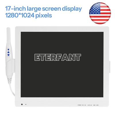 5MP Dental Intra Oral Camera 6 LED High-definition macro lens+17inch LCD screen