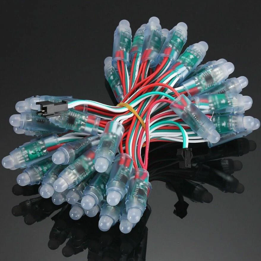 WS2811 pixel module 50/500PCS string digital RGB full color waterproof IP68 12V - image 2 of 4