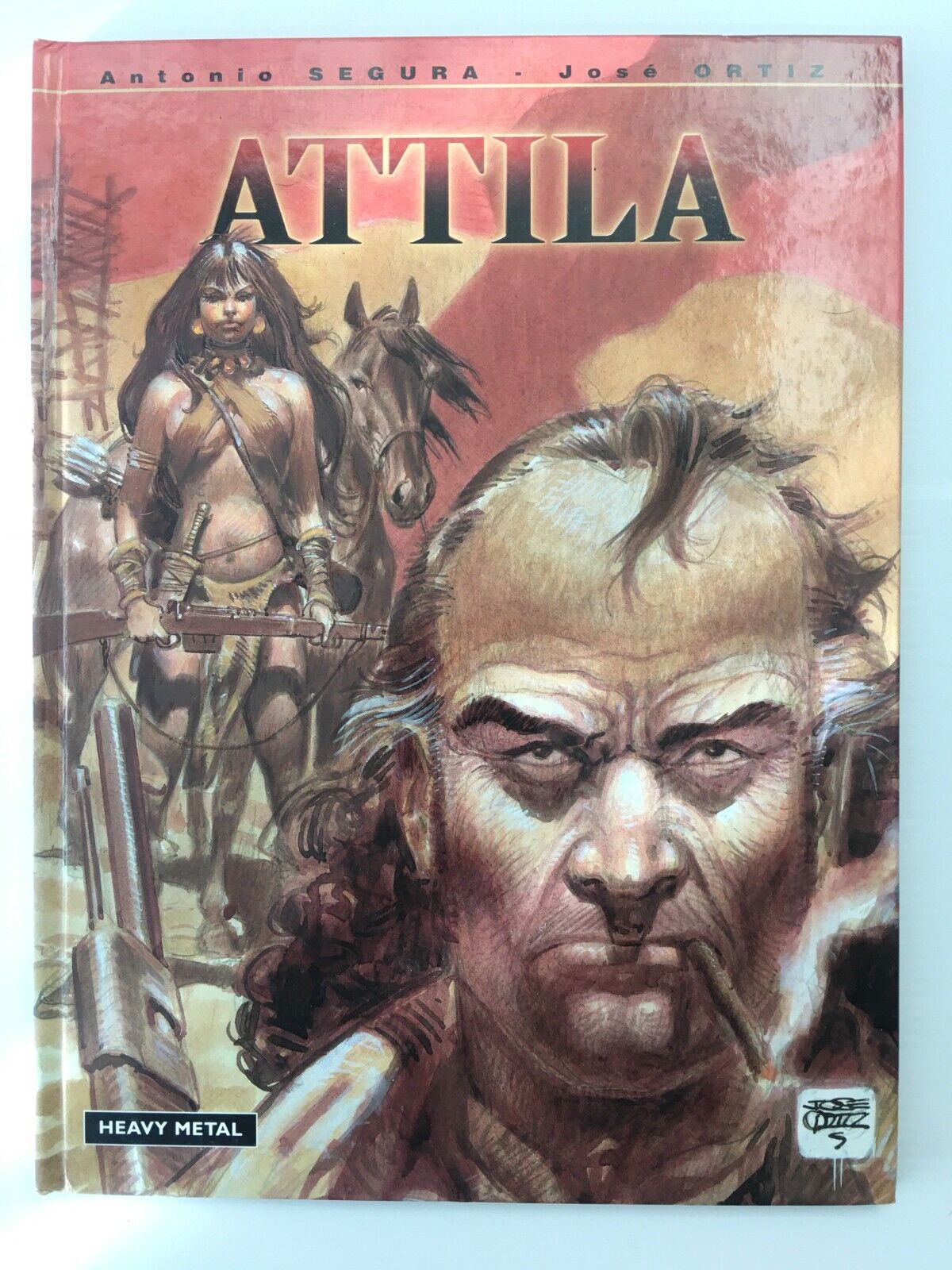 Attila graphic novel publish by Heavy Metal AntonioSegura-Jose Ortiz 