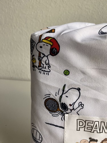 Juego de sábanas de béisbol Peanuts Snoopy Charlie Brown Woodstock Sports tamaño Reina NUEVO - Imagen 3 de 15