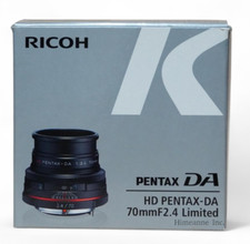 Pentax HD DA 70 mm F2.4 obiettivo nero limitato messa a fuoco singola per fotocamera attacco K