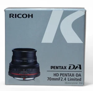PENTAX HD DA 70mm F2.4Limited Black Single Focus Lens for K-mount Camera