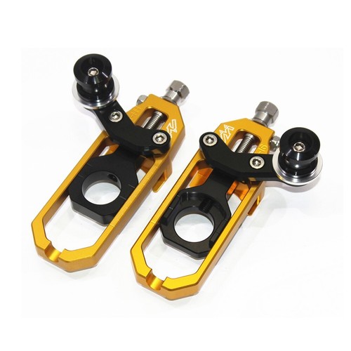 MAD-MOTO For APRILIA RSV4 2009-2014 Chain Adjuster Tensioner With Spools GOLD - Picture 3 of 8