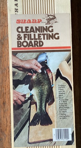 SHARP Fish Cleaning & Filleting Board Steel Power Jaw & V-Ribs 24” - Picture 2 of 3