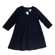 The Nines by HATCH Long Sleeve Maternity Dress Size XS Black Shift NWT D2