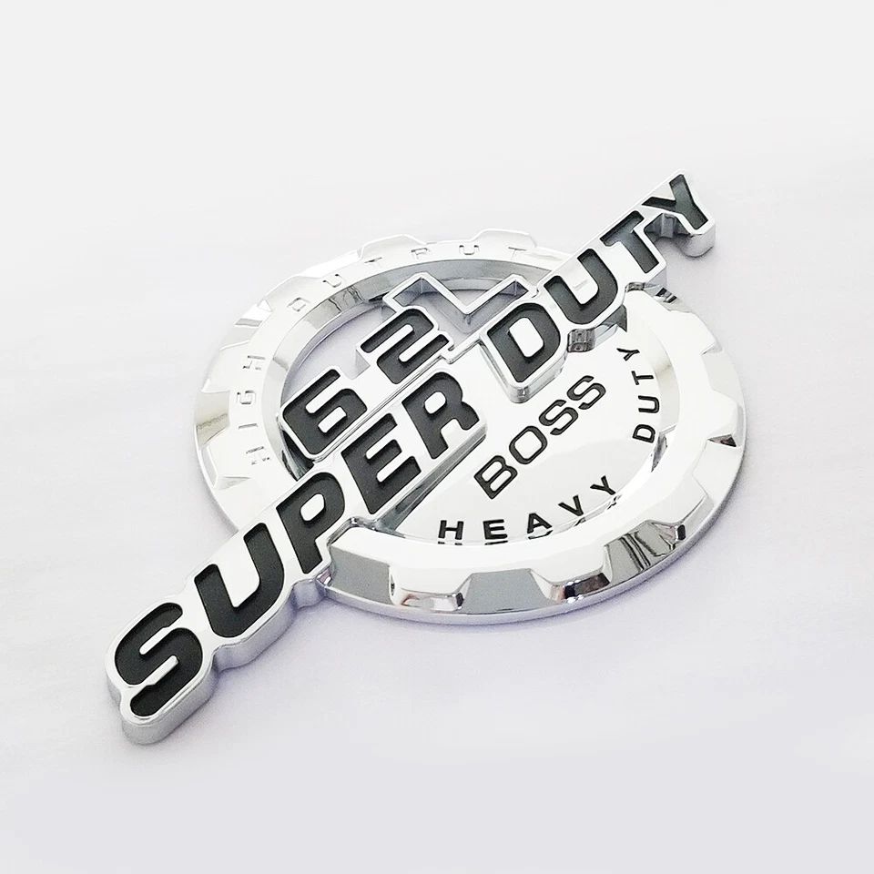 Paquete de 2 emblemas de 6,2 L V8 Superduty Boss Heavyduty se adapta a insignia SUPER DUTY F250 F350 CH Foto 4 de 4