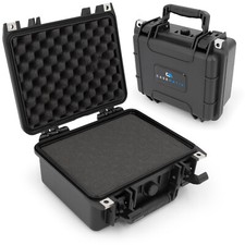 CASEMATIX 11" Waterproof Hard Case with Custom Foam for Electronics  Tools