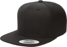 Yupoong 6089 YP Classics Snapback Hat Flat Bill Baseball Cap Blank Adjustable