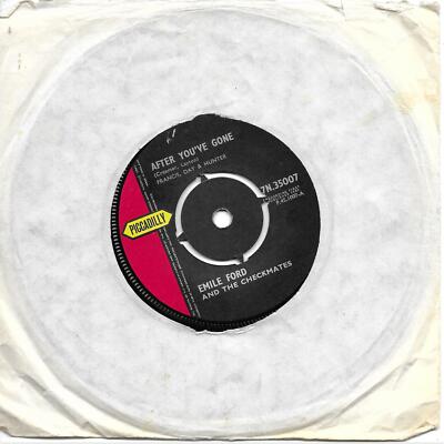 99p SALE Emile Ford And The Checkmates After You've Gone UK 45 7'' single