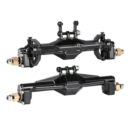 Juego de ejes delanteros traseros portal de aleación CNC para automóvil sobre orugas de radiocontrol Traxxas 1/18 TRX4-M K10 - Imagen 4 de 13