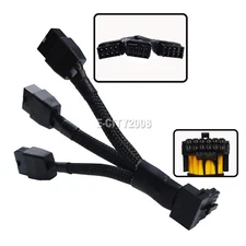 RTX4080 3x8pin PCIe to 16Pin (12+4) PCIe 5.0 12VHPWR Connector 90° Elbow RTX4090